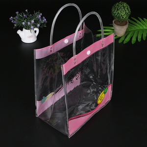 Sac fourre-tout imperméable en plastique transparent pvc, sac d'emballage, pour la plage, Logo OEM, vente en gros, 2021 - Product Image 3