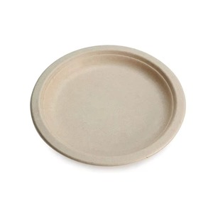 Stoviglie da 9 pollici usa e getta di canna da zucchero compostabili per feste che si occupano di piatti di bagassa eco-friendly