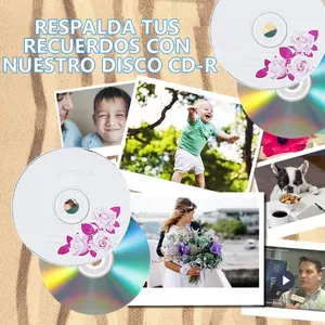 CD-R <b>Discs</b> 700 MB Capacity 52x Write Speed 50-Pack Blank Recordable Media for Personal Use <b>Plastic</b> Material EGTMA Brand - Product Image 6