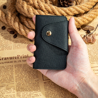 Marrant Casual hommes femmes pochette de rangement porte-monnaie porte-clé 6 crochets porte-clés en cuir véritable porte-clés portefeuille
