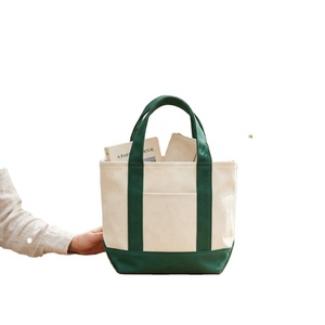 Custom Logo Organic Cotton Canvas <b>Tote</b> <b>Bag</b> Reusable Shopping Handbag <b>with</b> Inner <b>Pocket</b> Eco Friendly Grocery Beach <b>Tote</b> <b>Bag</b> - Product Image 1