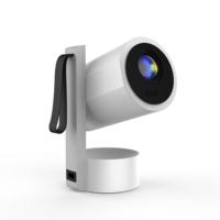 Mini Proyector R3 de Última Generación con Soporte, Video 4K, Android 13, 250 ANSI Lúmenes, WiFi Inalámbrico, Portátil, LED, Sistema de Pantalla Inteligente con Función de Espejo