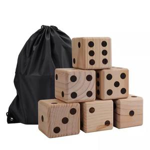 Juego <span class=keywords><strong>de</strong></span> dados <span class=keywords><strong>de</strong></span> madera Juego <span class=keywords><strong>de</strong></span> dados poliédricos grandes para <span class=keywords><strong>juegos</strong></span> <span class=keywords><strong>de</strong></span> mesa Bloques <span class=keywords><strong>de</strong></span> madera Dados <span class=keywords><strong>de</strong></span> madera - Product Image 1
