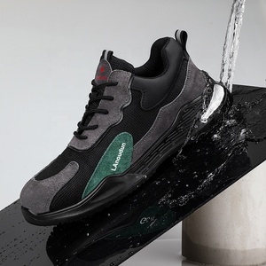 Pour GUYISA 10KV chaussures de sécurité isolées <span class=keywords><strong>Anti</strong></span>- Smash et <span class=keywords><strong>Anti</strong></span>-perçage coupe basse noir gris embout en fibre de verre Standard européen pour Win - Product Image 5