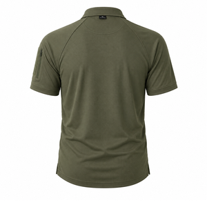 Polo tactique pour homme à manches courtes, camouflage, combat, séchage rapide, respirant, léger, randonnée en plein air, vente en gros - Product Image 2