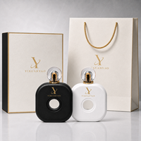 Flacon de parfum 100 ml noir et blanc, best-seller, pour hommes, style moyen-oriental, arabe, Dubaï, vente directe d'usine