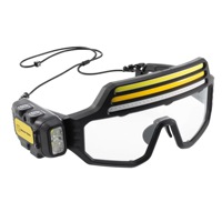 Lunettes LED multifonctions, type C rechargeable, lampe frontale 500 lumens, capteur de mouvement, protection des yeux, lunettes de sécurité, lampe de travail