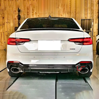 Pare-chocs arrière de haute qualité pour Audi A4 B9 modifié en diffuseur de pare-chocs arrière de style RS4 avec embout de silencieux de tuyau d'échappement 2017-2019