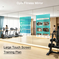 Espejo Inteligente de Fitness de Cuerpo Completo de 32/43/55 Pulgadas, Estación de Entrenamiento Todo en Uno para Montar en la Pared con Pantalla LED 1080p y Control por Voz