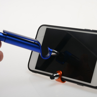 Stylo Tactile à bille en plastique, stylo à écran Tactile, écriture intelligente, stylo Tactile numérique avec support de téléphone