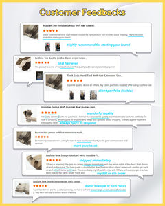 Extensão de Cabelo Remy Europeu em Mechas Duplas, Extensão de Cabelo em Forma de Borboleta de Alta Qualidade - Product Image 6