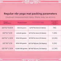 Tapis de yoga NBR extra épais, antidérapant, rectangulaire, 183 cm, à rayures, pour la danse et les sports, personnalisation disponible.