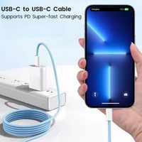 Câble Usb de Type C à Type C Bio 1m 3.3ft 6ft 10ft Câble Tpe 60w Téléphone Mobile Charge Rapide Câble Usb Type C Chargeur Rapide
