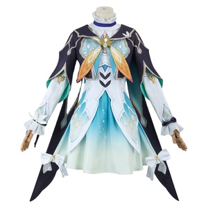 Honkai: Star Rail personaje Firefly Cosplay vestido azul Cosplay disfraz Mujer con guantes collar de tocado - Product Image 1