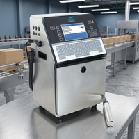 Impresora de Inyección de Tinta CIJ Automática para Caracteres Pequeños, Máximo 5 Líneas, Admite Visualización y Control Remoto, Tipo de Tinta Solvente, Tamaño de Impresión de 1-12.7 mm