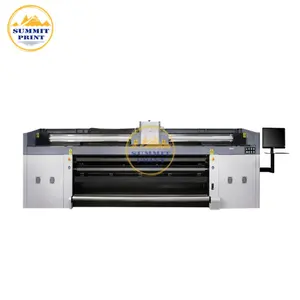 3.2m 10ft Rolo A Rolo Impressora de Grande Formato a Jato de tinta Uv Led Com 6 12 1024i Konica Cabeças Para Esticar celling Filme PVC