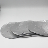 LY YDK140 Feuilles d'aluminium jetables pour chicha 140 mm, lisses, faciles à utiliser, disques de feuille de chicha, motif uni, contrôle de la chaleur