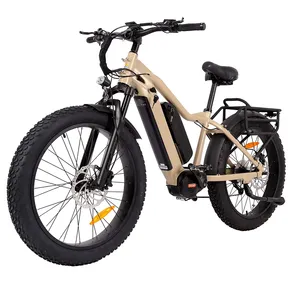 Bafang M620 Mid motor 48v Electric Bike 1000w Dual battery Step over Fat Tire ebike in stock