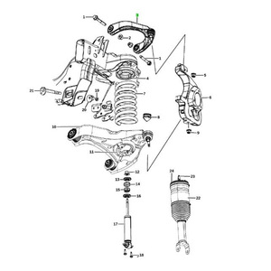 คอนโทรลอาร์มสำหรับ Dodge Ram 1500 ปี 2009-2018 แบบบน 68163961AD 68163960AD ระบบกันสะเทือนแบบ MacPherson Strut - Product Image 4