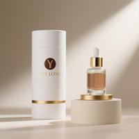 Flacon en verre pour cosmétiques et parfums de 30 ml/50 ml/100 ml, boîte cylindrique de luxe, tube cadeau pour huile essentielle, emballage en papier, tube à rouge à lèvres