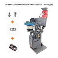 Machine à riveter automatique à servo-moteur JZ-989WS pour la fixation de crochets et boucles sur les chaussures de travail et les chaussures de randonnée