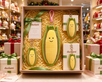 Porte-clés en peluche maïs, pendentif végétal doux et rembourré pour décoration de sac, cadeau de vacances, porte-clés maïs en peluche personnalisé