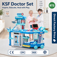 Juego de Doctor para Niños, Listo para Enviar, Juguetes Médicos Educativos al por Mayor con Carrito de Simulación Portátil