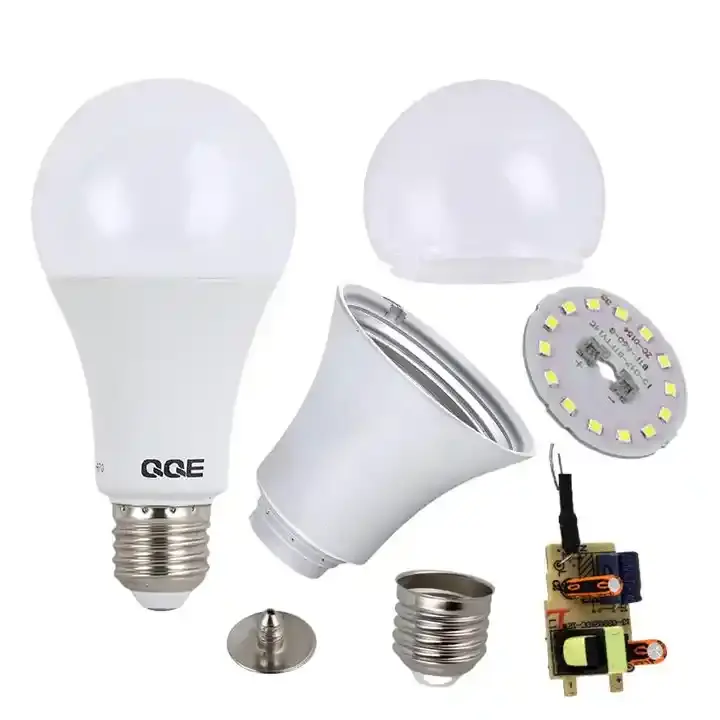 High quality aluminum body A60 raw materials led bulb light E27 energy saving lamp SKD parts led ampul 9w 12w 15w 18w lamp LED