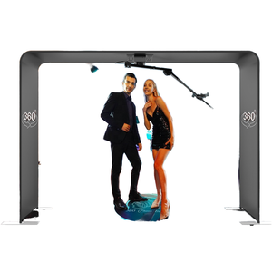 MWE 869 Cabina Fotografica a 360 Gradi 80cm/31.5" Dispositivo Selfie per iPad 2-3 Persone Controllo Remoto Bluetooth/Wi-Fi Metallo Garanzia 1 Anno - Product Image 1