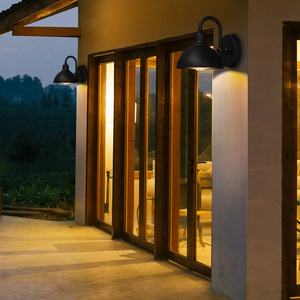 Ferme extérieure crépuscule à l'aube applique murale col de cygne en forme de cloche lampe murale pour porche <span class=keywords><strong>Garage</strong></span> grange entrepôt entrée - Product Image 2