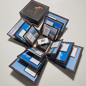 Vente en gros de boîte en papier de luxe personnalisée et créative pour cosmétiques vêtements chaussures emballage <span class=keywords><strong>bombe</strong></span> pour fête d'anniversaire avec explosion pour la Saint-Valentin - Product Image 1