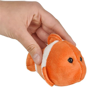 Poisson-clown en peluche personnalisé de 5 pouces, super doux et câlin, jouet animal marin <span class=keywords><strong>pour</strong></span> bébés et enfants, compagnon de sommeil - Product Image 3
