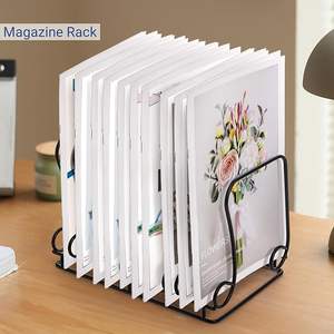 Fabrikpreis Metall-Draht-Displayständer Schallplatten-Aufbewahrungsregal Buchhalter für Buchhandlung Supermarkt Zuhause - Product Image 2