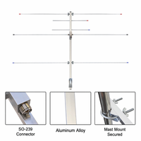 Antenne directionnelle Yagi à gain élevé longue portée double bande VHF UHF 136-174 400-470MHz 10.5dBi SO-239 pour station de base radioamateur GENTONG