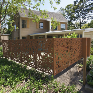 Privacy Corten Steel <b>Screen</b> Weathering Steel Privacy <b>Screens</b> for Garden <b>Wall</b> Fence <b>Screen</b> Willow - Product Image 6