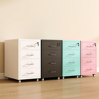 Commode à quatre tiroirs pour chambre à coucher, salon, bureau, rangement