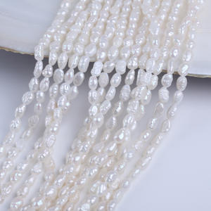 Promotion Collier de perles de culture d'eau douce naturelles 4-5mm, perles de culture de rivière à trou droit, fil de perles semi-finies pour bracelet DIY - Product Image 5