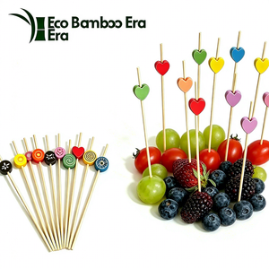 Palillos de Bambú Desechables de 20 cm al por Mayor, Tenedores Biodegradables de Bambú, Palillos para Frutas Seguros para Alimentos, para Fiestas y Restaurantes - Product Image 1