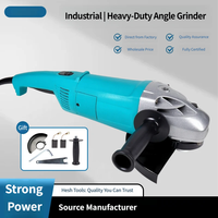 Meuleuse d'angle industrielle 230 mm haute puissance à moteur à balais filaire 6000 tr/min, multifonctionnelle, portative, pour découpe, polissage et meulage