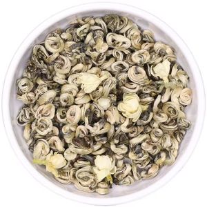 Thé vert parfumé au jasmin de qualité supérieure, feuilles de thé vert chinois au jasmin, fleur d'escargot, <span class=keywords><strong>Bi</strong></span> Luo Chun, thé vert au jasmin en feuilles détachées - Product Image 1