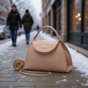 Sac bandoulière pour femme Fana 21x8x13 cm, motif crocodile, PU imperméable, sac à bandoulière tendance d'hiver avec chaîne - Product Image 2