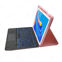Tablet kapak kalem yuvası ile ayrılabilir manyetik arkadan aydınlatmalı sihirli Trackpad arapça Touchpad klavye durumda Huawei Matepad 10.4
