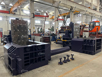 Presse à balles horizontale 125t pour compacteur de ferraille à usage intensif