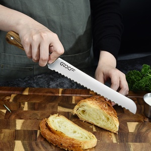 Mayorista Cuchillo Serrado Japonés 8 Pulgadas Cuchillo Serrado de Cocina Alemán de Acero Inoxidable con Mango de Madera - Product Image 3
