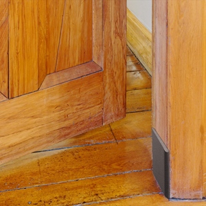 Joint d'angle de porte auto-adhésif déflecteur de dénudage en plastique pour cadre de porte mousse d'isolation phonique - Product Image 4