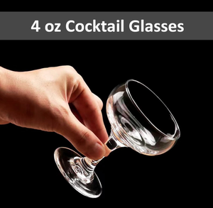 Verres à cocktail Old Fashioned de 4 oz pour la dégustation de whisky et de bourbon, verres à shot - Product Image 5