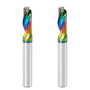 Duy nhất sáo CNC Carbide End Mill xuống cắt nhôm Router bits phay Cutter - Product Image 3