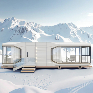 Maison de <span class=keywords><strong>camping</strong></span> portable Tiny <span class=keywords><strong>Camping</strong></span> House T5 Pod Connect de la série Galaxy, fabriquée au Japon, avec un <span class=keywords><strong>grand</strong></span> espace, des jambes en capsule, des maisons préfabriquées de 20 pieds - Product Image 1