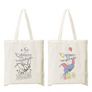 Top Quality Heat Eco-Friendly Graffiti Bags <b>Canvas</b> Painting Diy Coloring Set Painting Bag for Kids With Colour Pens - Product Image 3