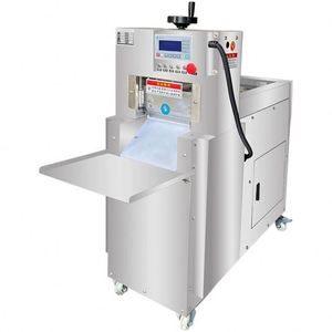 Trancheuse à viande commerciale pour saucisses, machine à trancher la viande industrielle entièrement automatique, trancheuse à viande en acier inoxydable, trancheuse à viande manuelle - Product Image 1